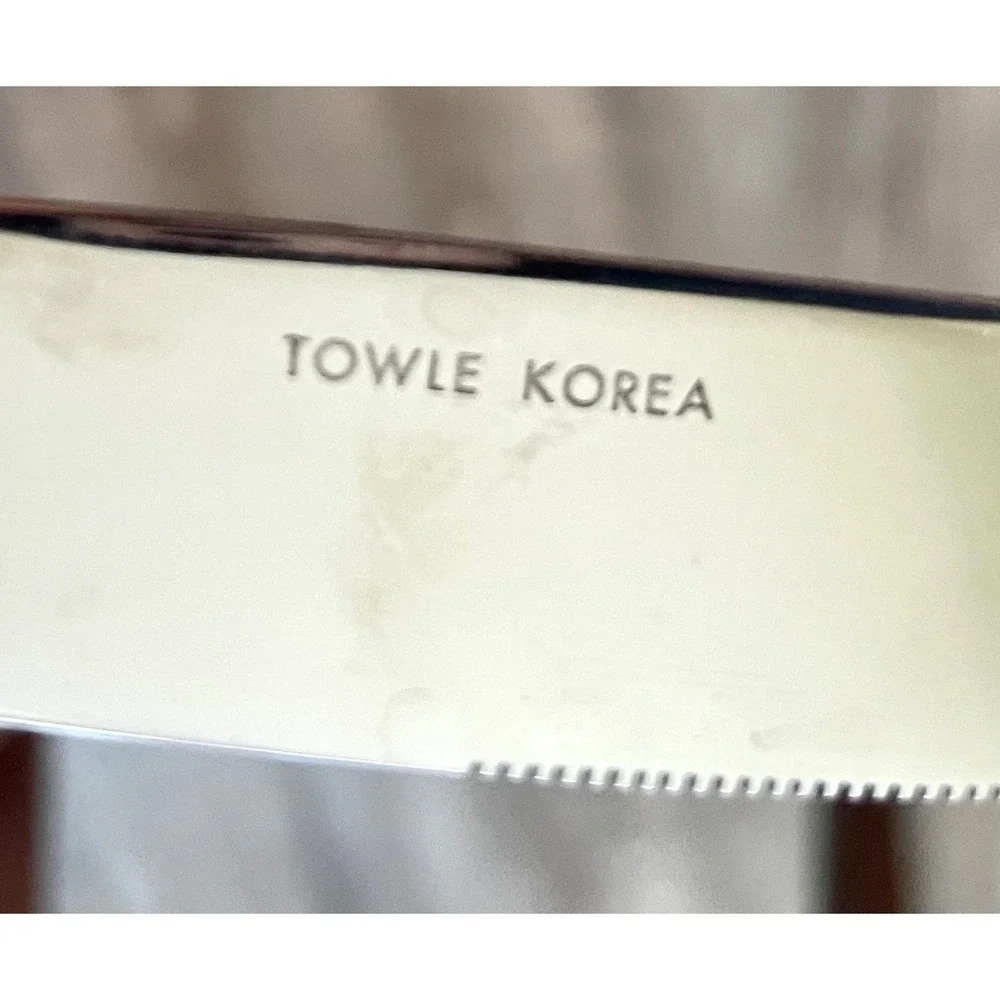 Towle Santa Barbara Gold 18/8 Stainless Steel Flatware Service For 8 Korea 45pcs